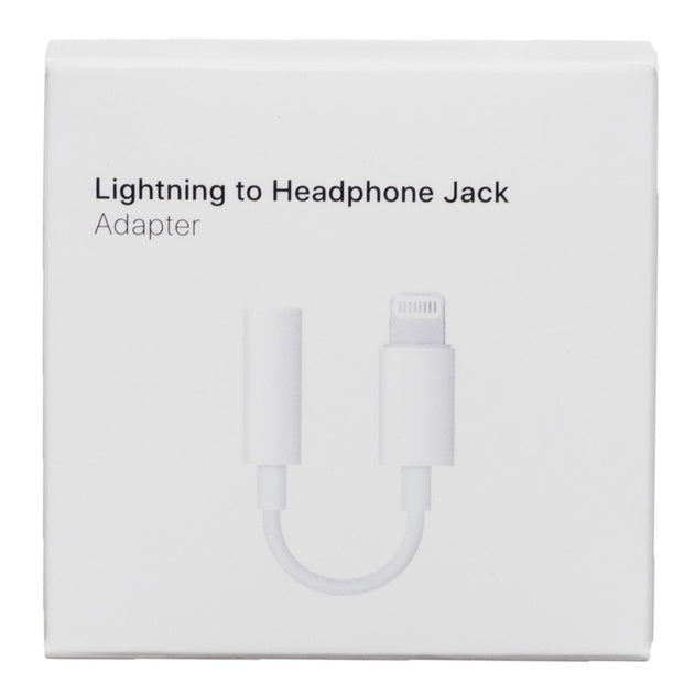Lightning till 3,5 mm adapter för hörlurar White one size