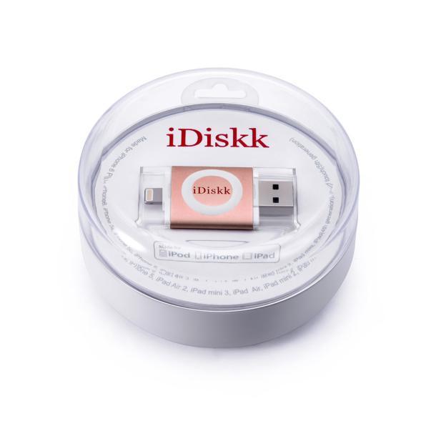 iDiskk kompakt 128 GB USB-minne USB 2.0 och Lightning-kontakt