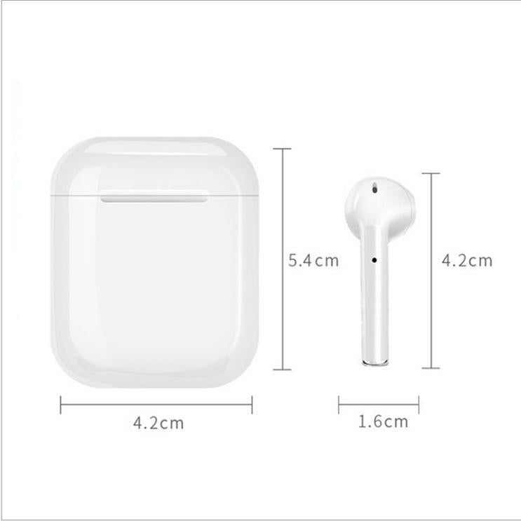 i11 TWS Trådlösa hörlurar, Bluetooth 5.0, med strömbox, Vit