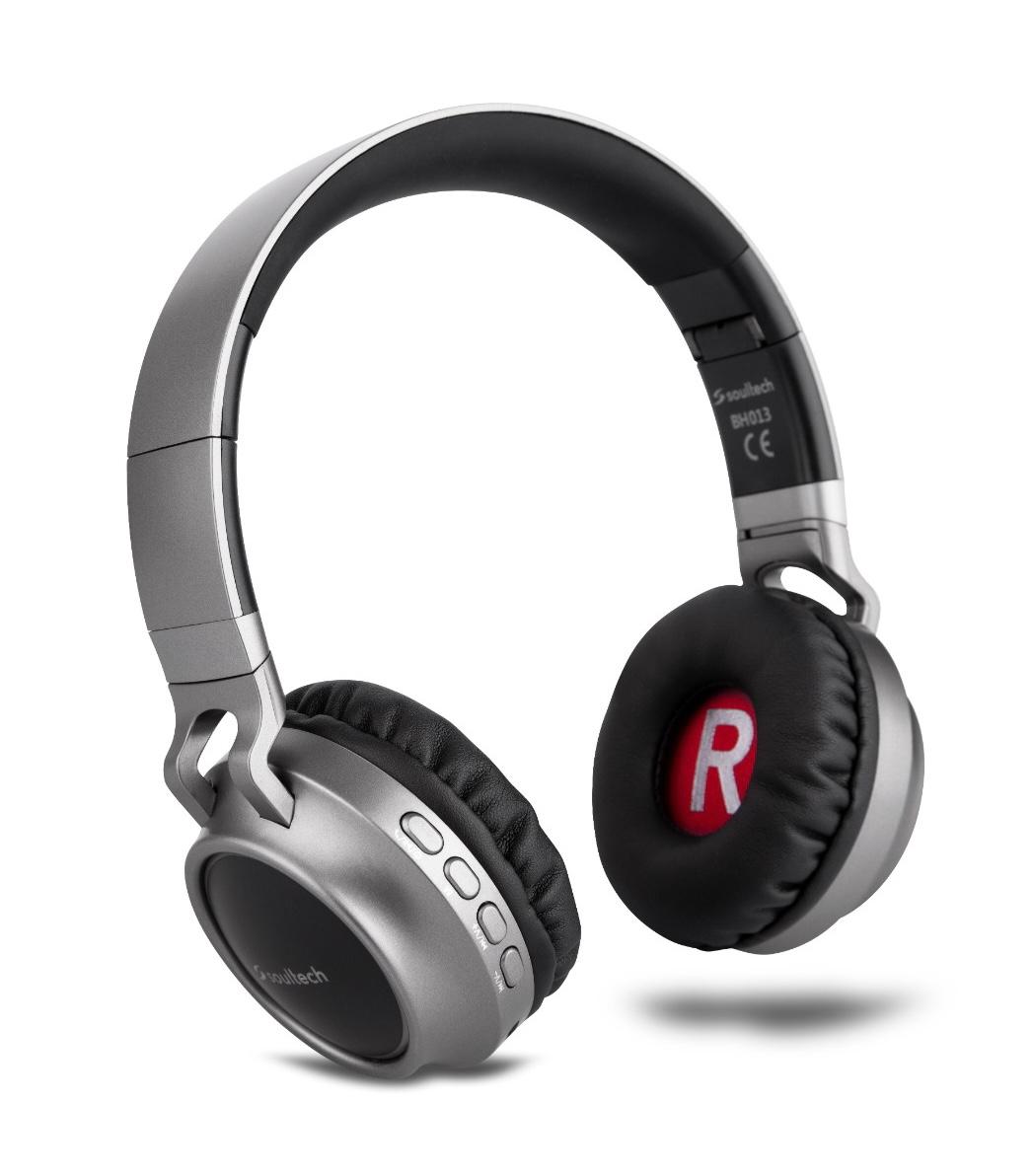 Hörlurar  Soultech Rainbow Bluetooth On-Ear Solo Headset Svart