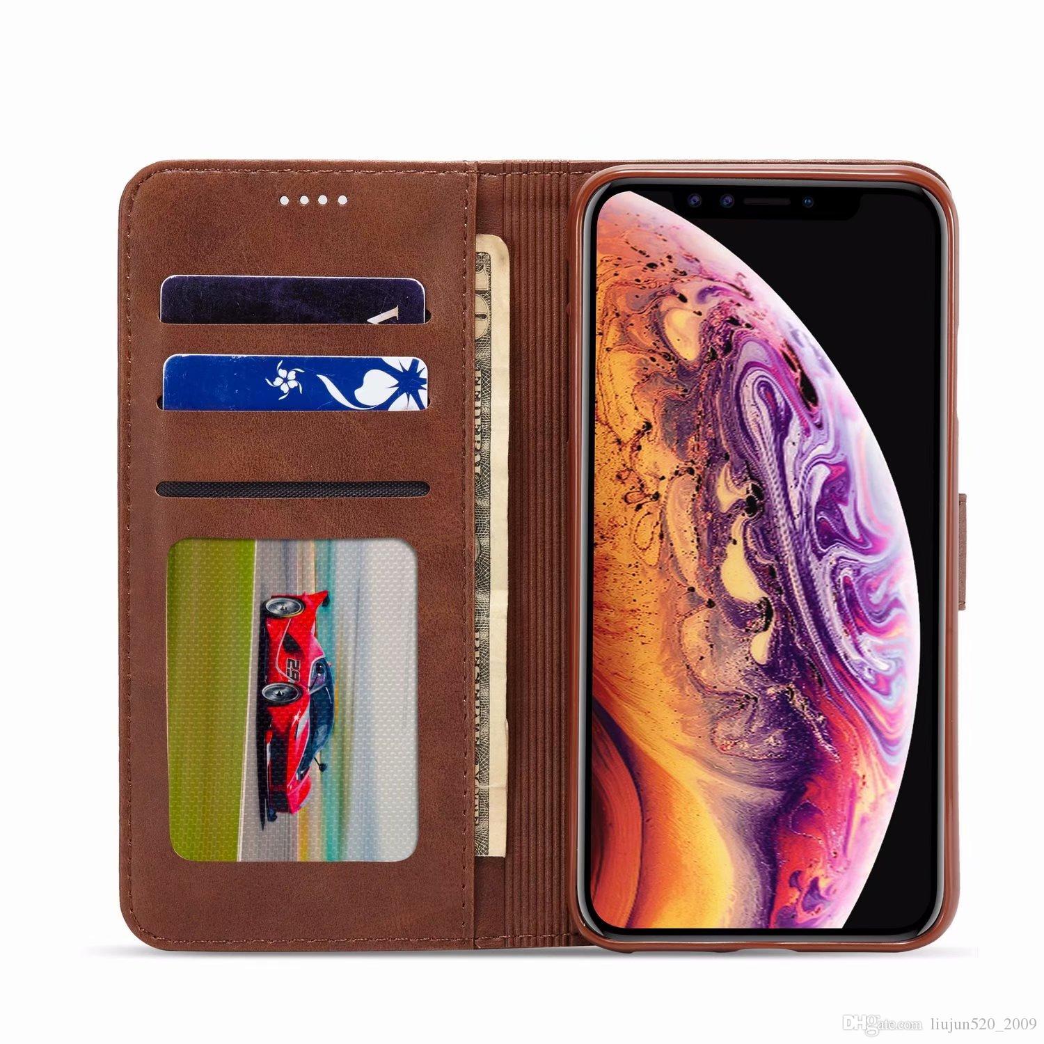 Plånboksfodral LC.IMEEKE För iPhone 6s-6 Telefonfodral Deluxe Stand Plånbok Flip Läderfodral med korthållare Coque