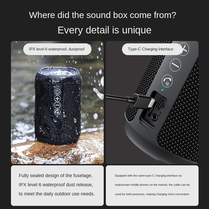 Högtalare OHAYO-X9 Pro Trådlös Bluetooth-högtalare Bas Stereo