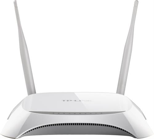 WiFi Router TP-LINK trådlös 3G/4G-router för USB-modem, 10/100mbps LAN/WAN, 802.11b/g/n 300Mbps, vit